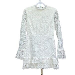 Just Me Lined Zip Up Long Sleeves
Lace Dress Size M